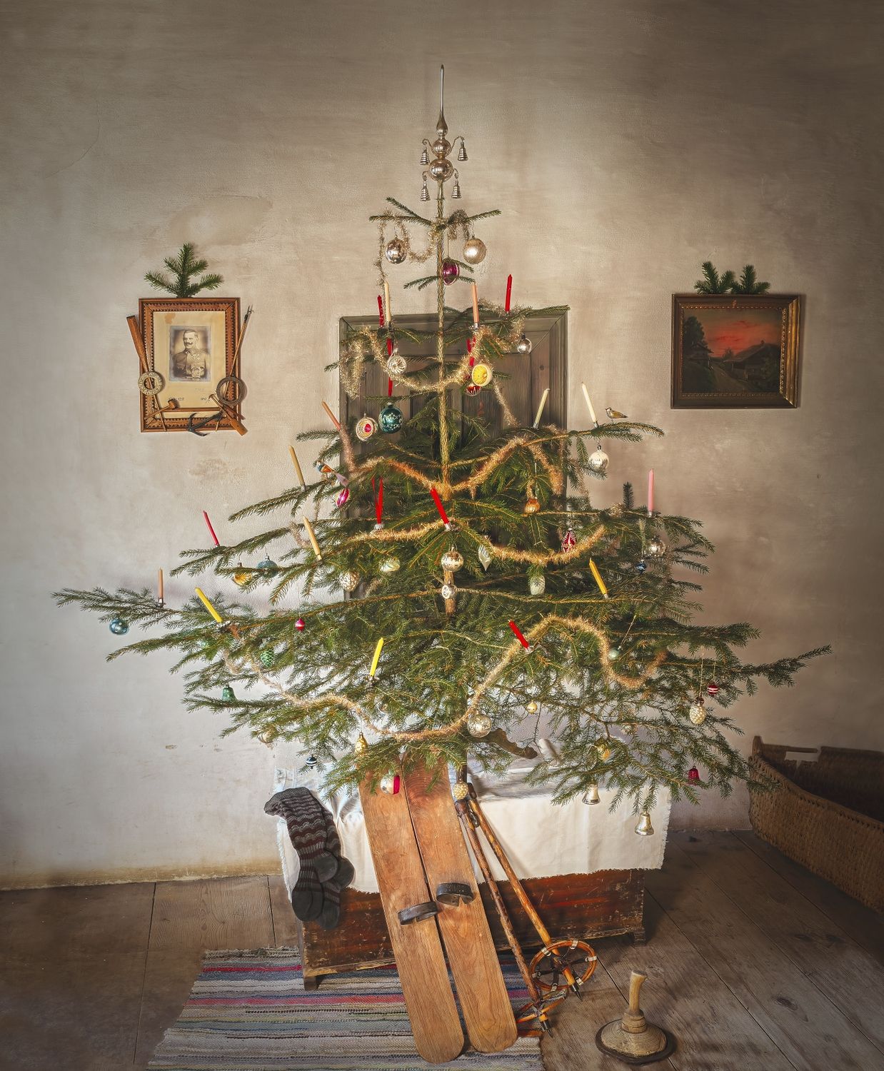 Christmas tree in living room
