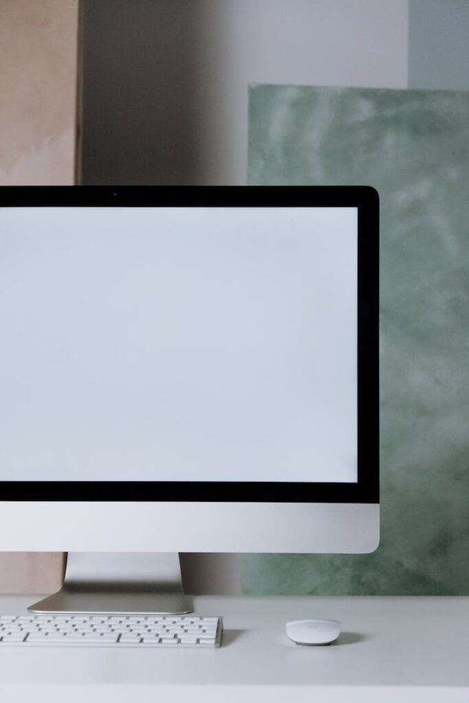 black tablet computer turned off
