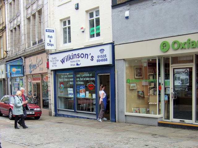 Keighley - Low Street, shops including a chippie!