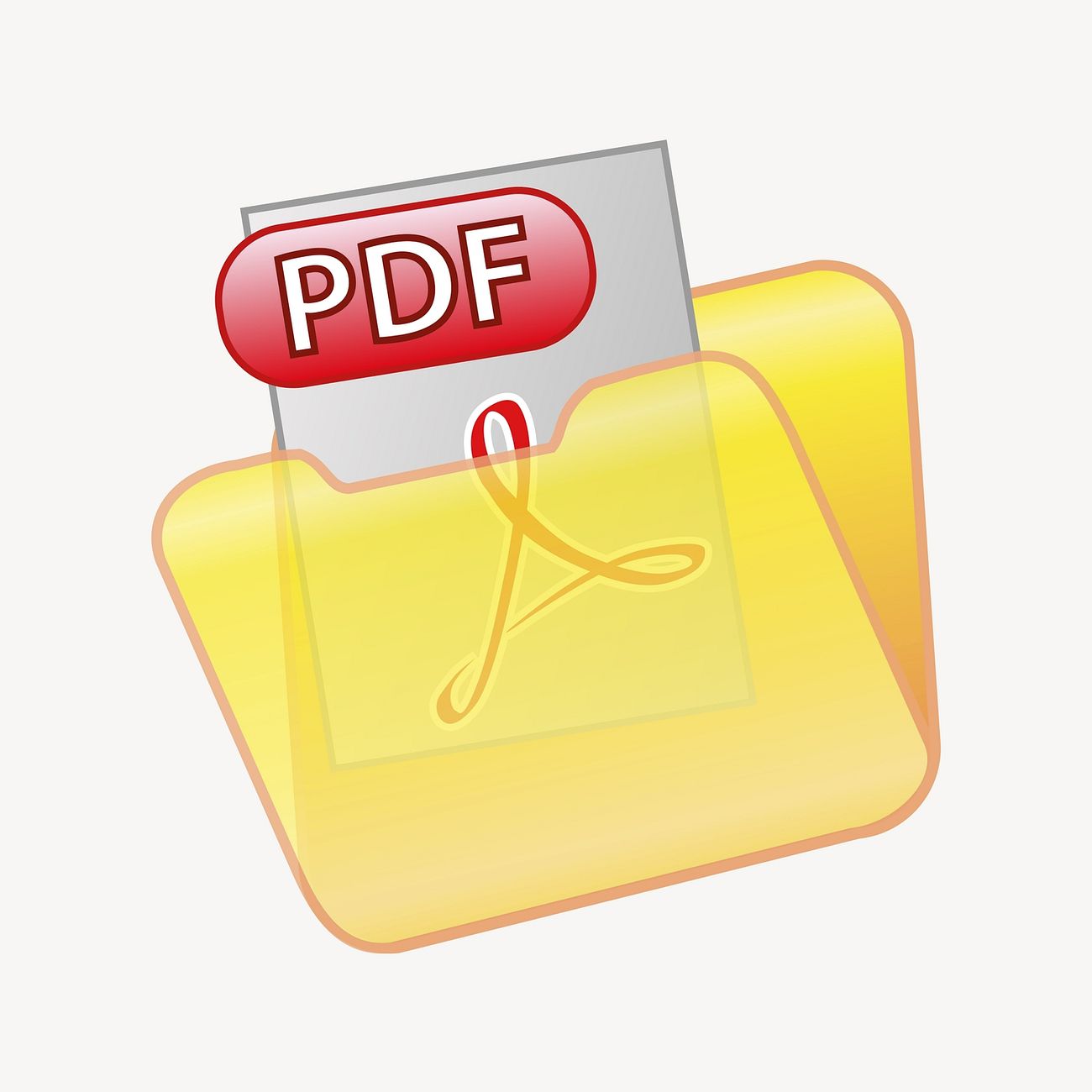 PDF file clipart, digital document