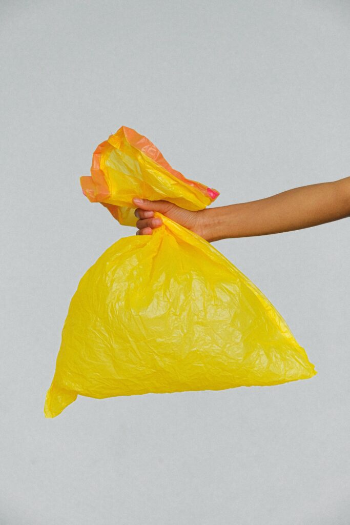 Yellow shopping bag
