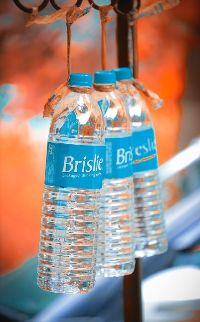 Plastic water bottles