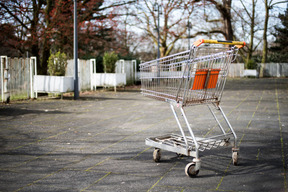 Abandoned shopping trolley 