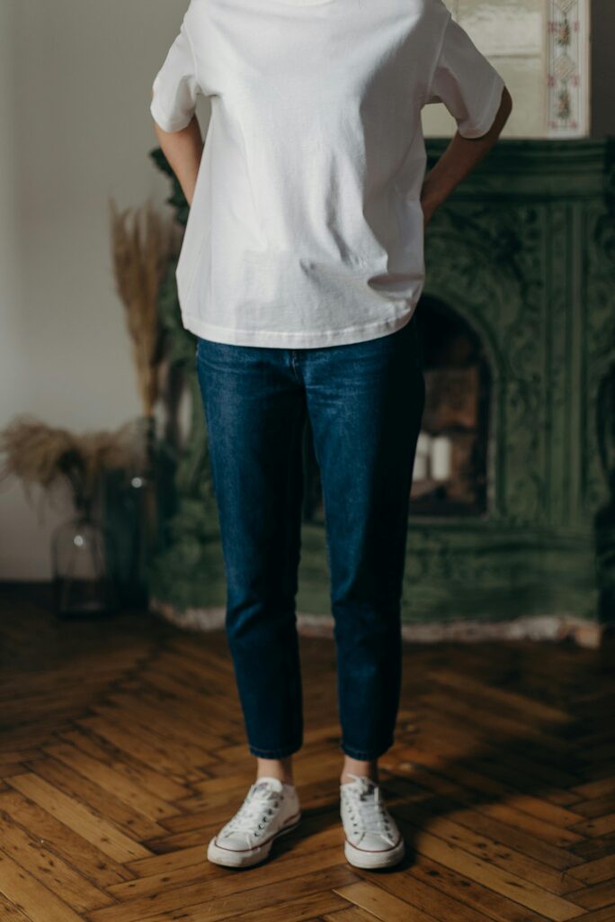 Woman White T-shirt
