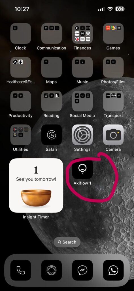 Home Screen with icon