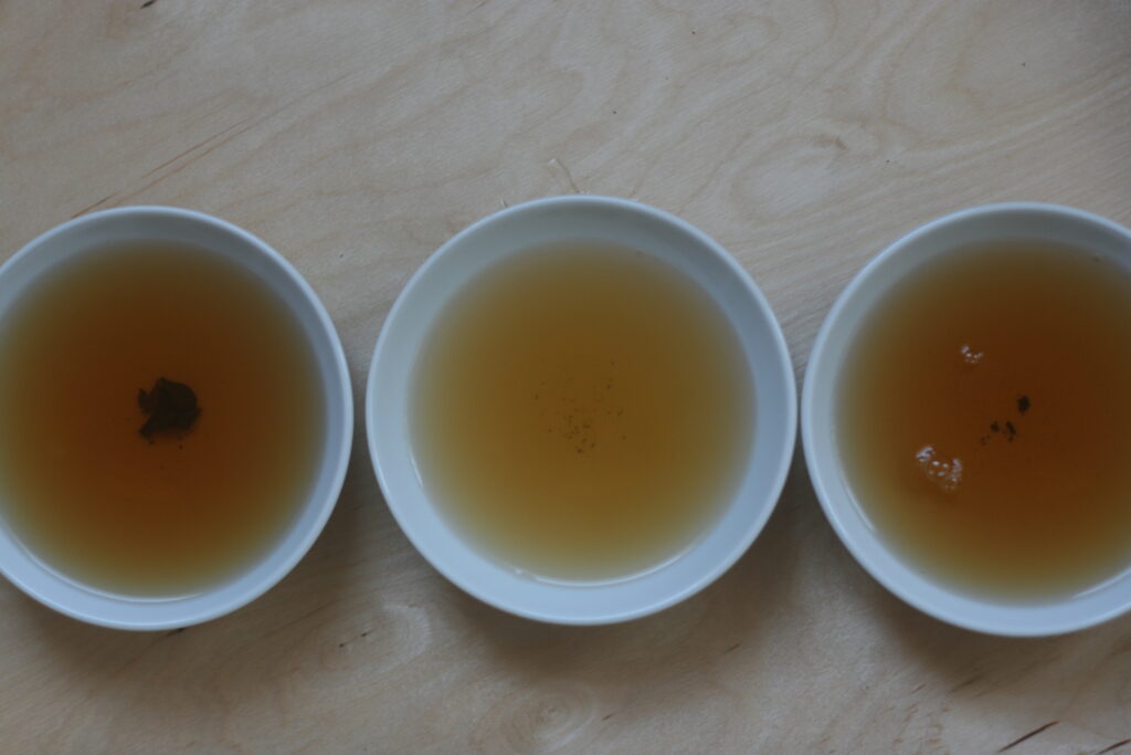 Three cups of tea in a row