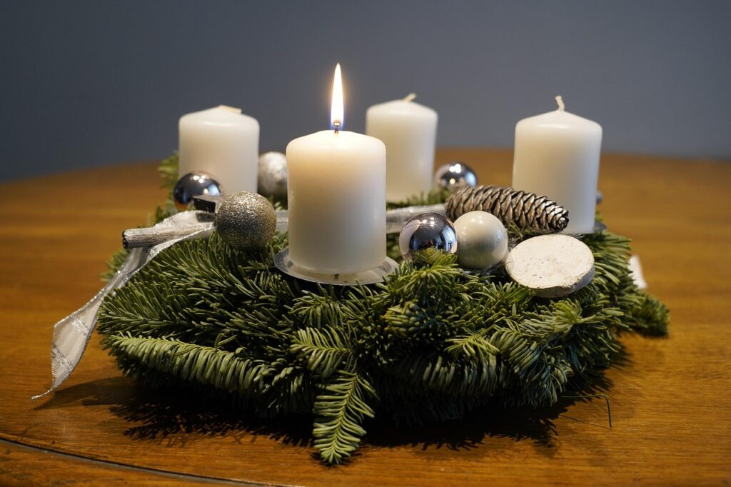 Tradition German advent wreath