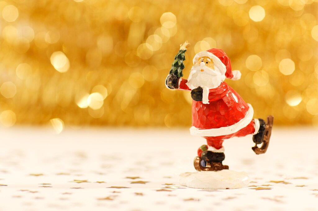 Ice Skating Santa