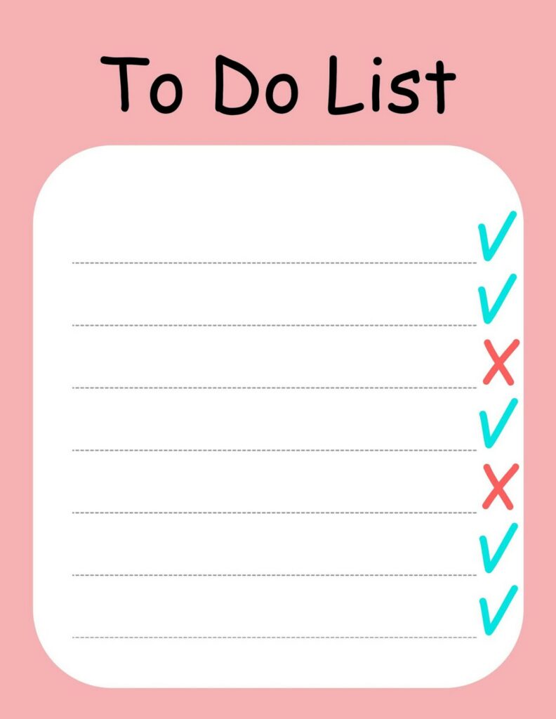 Sample To do List