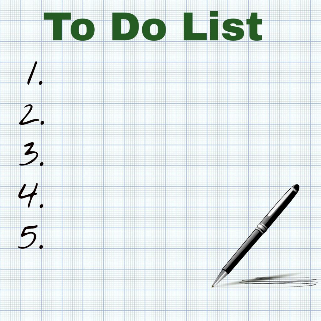 Picture of a To Do List