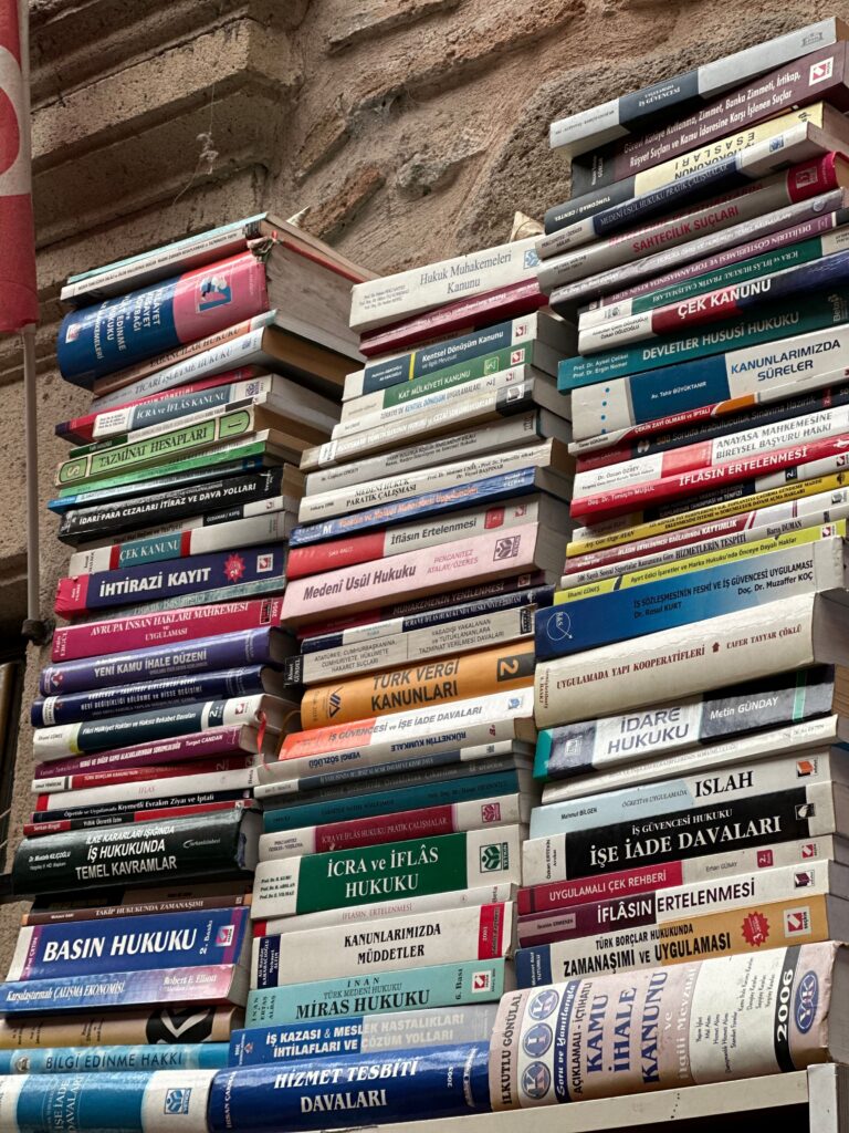 Large pile of books