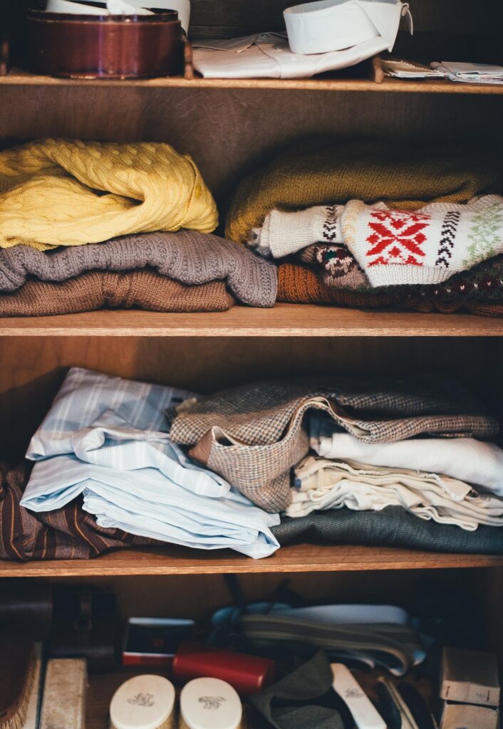 Interior of a wardrobe
